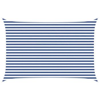 Sonnensegel Blau und Weiß 4,5 x 3 m 100 % Polyester Oxford