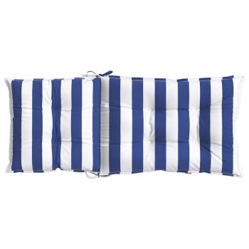 Outdoor-Kissen 6 Stück Blau und Weiß 120 x 50 x 7 cm Stoff