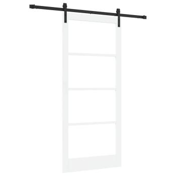 Schiebetür ORKDAL Weiß und Schwarz 93 x 211 cm
