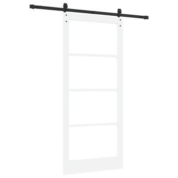 Schiebetür ORKDAL Weiß und Schwarz 93 x 211 cm
