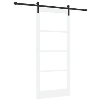 Schiebetür ORKDAL Weiß und Schwarz 93 x 211 cm
