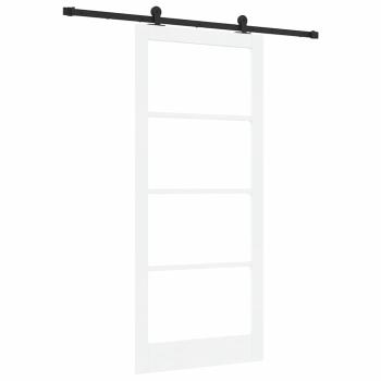 Schiebetür ORKDAL Weiß und Schwarz 93 x 211 cm
