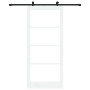 Schiebetür ORKDAL Weiß und Schwarz 93 x 211 cm
