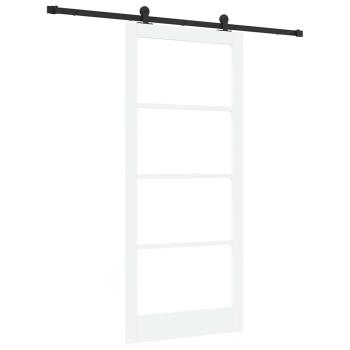 Schiebetür ORKDAL Weiß und Schwarz 93 x 211 cm
