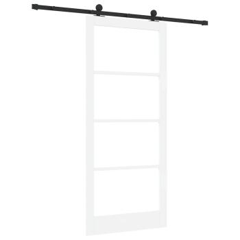 Schiebetür ORKDAL Weiß und Schwarz 93 x 211 cm