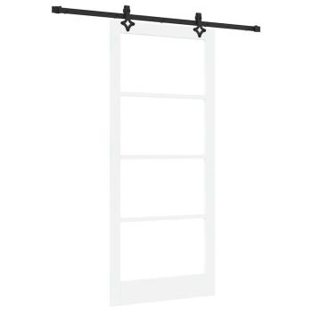 Schiebetür ORKDAL Weiß und Schwarz 93 x 211 cm