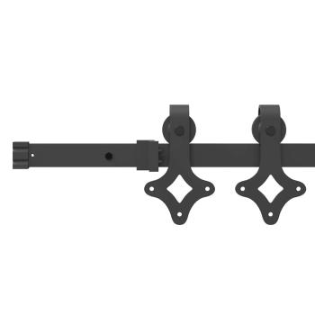Schiebetür ORKDAL Weiß und Schwarz 93 x 211 cm