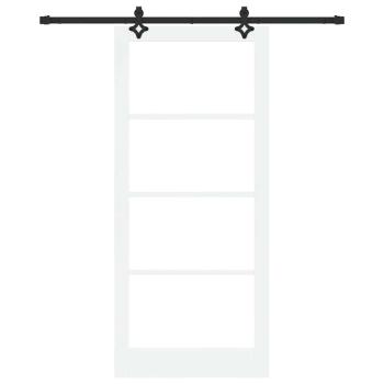 Schiebetür ORKDAL Weiß und Schwarz 93 x 211 cm