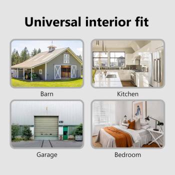 Schiebetür ORKDAL Weiß und Schwarz 93 x 211 cm