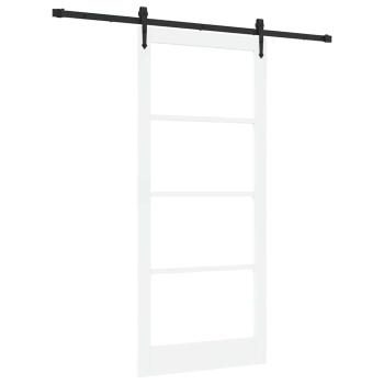 Schiebetür Weiß und Schwarz 93 x 211 cm
