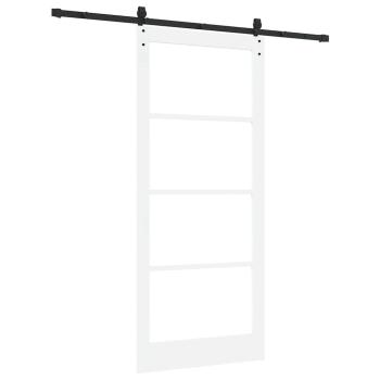 Schiebetür Weiß und Schwarz 93 x 211 cm