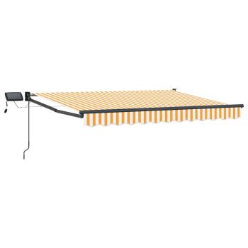 Manuelle Gelenkarmmarkise mit LEDs 3,5 x 2 m