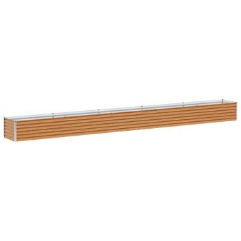 Hochbeet Hellbraun 485 x 50 x 36 cm Verzinkter Stahl