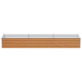 Hochbeet Hellbraun 290 x 100 x 36 cm Verzinkter Stahl