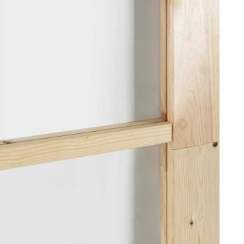 Schiebetür ORKDAL Natürlich und Schwarz 73,5 x 198,5 cm
