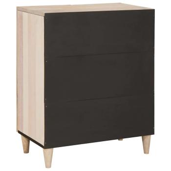 Sideboard Weiß 60 x 33 x 75 cm massives Mangoholz