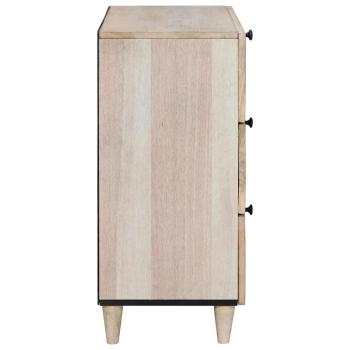 Nachttisch Weiß 50 x 33 x 62 cm Holzwerkstoff