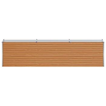 Hochbeet Hellbraun 290 x 50 x 68 cm Verzinkter Stahl