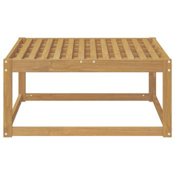 Outdoor-Fußhocker Massivholz Akazie Weiß 79 x 79 x 37 cm