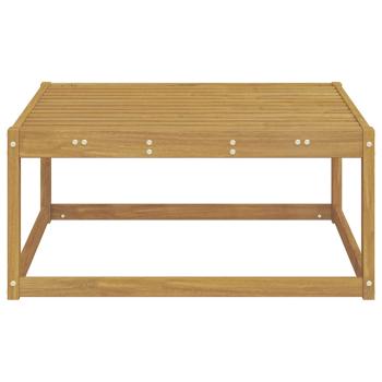 Outdoor-Fußhocker Massivholz Akazie Weiß 79 x 79 x 37 cm