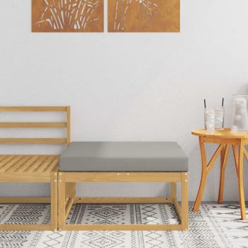 ARDEBO.de - Outdoor-Fußhocker Polyester Weiß