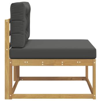 Outdoor Mittelsofa Polyester Weiß