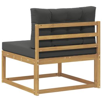 Outdoor Mittelsofa Polyester Weiß