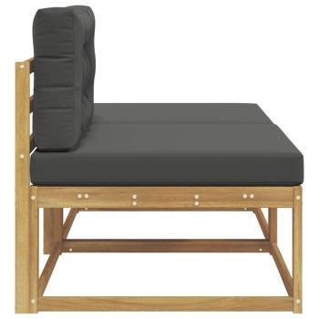 2 Stück Outdoor-Fußhocker Polyester Weiß