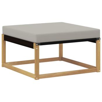 Outdoor-Fußhocker Massivholz Akazie Weiß