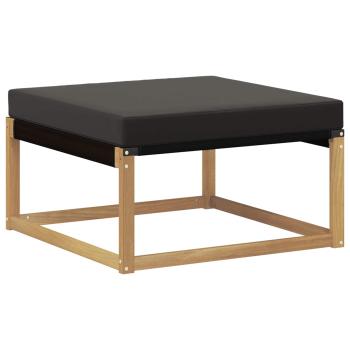 Outdoor-Fußhocker Massivholz Akazie Weiß