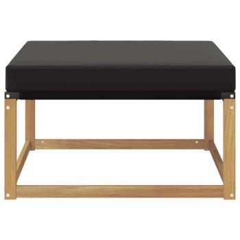 Outdoor-Fußhocker Massivholz Akazie Weiß