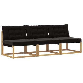 Outdoor Mittelsofa Massivholz Akazie Weiß