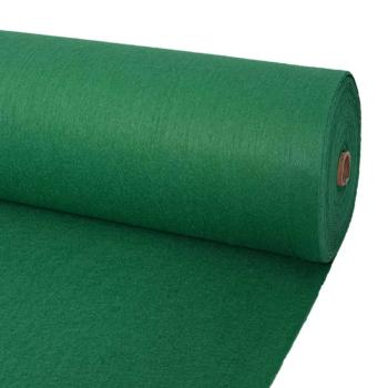 ARDEBO.de - Teppich Uni Grün 1,2 x 12 m Polyester