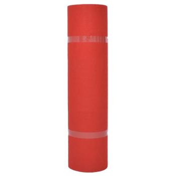 Teppich Uni Rot 1,2 x 12 m Polyester