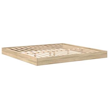 Bücherregal-Bett Sonoma-Eiche 180 x 200 cm Holzwerkstoff