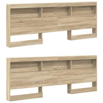 Bücherregal-Bett Sonoma-Eiche 180 x 200 cm Holzwerkstoff