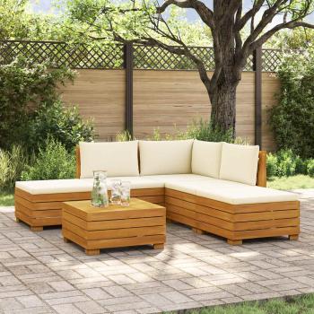 ARDEBO.de - 6 stk. Outdoor-Sofagarnitur Massivholz Akazie Braun