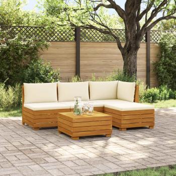ARDEBO.de - 5 stk. Outdoor-Sofagarnitur Massivholz Akazie Braun