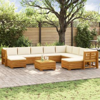 ARDEBO.de - 11 stk. Outdoor-Sofagarnitur Massivholz Akazie Braun