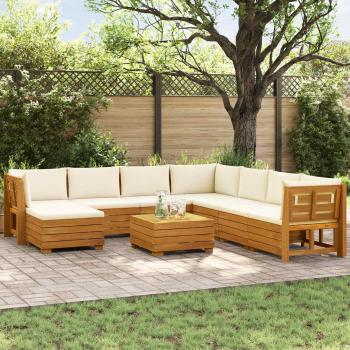 ARDEBO.de - 9 stk. Outdoor-Sofagarnitur Massivholz Akazie Braun