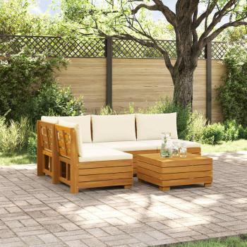 ARDEBO.de - 5 stk. Outdoor-Sofagarnitur Massivholz Akazie Braun