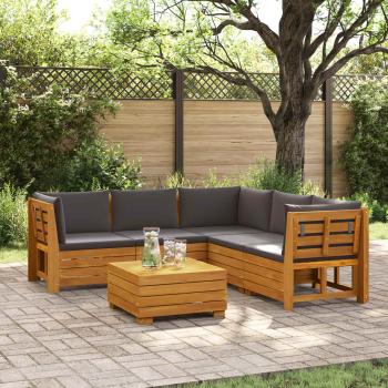ARDEBO.de - 6 stk. Outdoor-Sofagarnitur Massivholz Akazie Braun