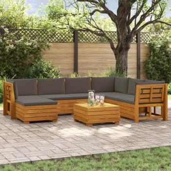 ARDEBO.de - 8 stk. Outdoor-Sofagarnitur Massivholz Akazie Braun