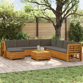 ARDEBO.de - 9 stk. Outdoor-Sofagarnitur Massivholz Akazie Braun