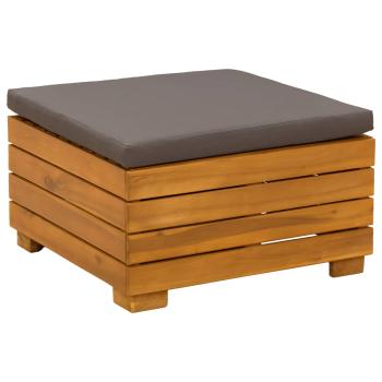 Outdoor-Sofagarnitur mit Kissen 6 Stück Braun Massivholz Akazie