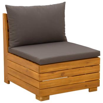 3 stk. Outdoor-Sofagarnitur Massivholz Akazie Braun