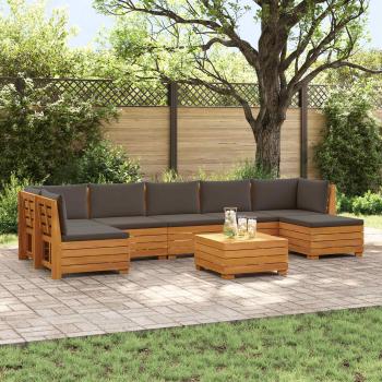 ARDEBO.de - 8 stk. Outdoor-Sofagarnitur Massivholz Akazie Braun