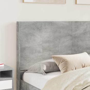 Bettgestell mit Stauraum und Kopfteil Betongrau 150 x 200 cm