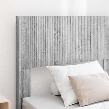Bettgestell mit Stauraum und Kopfteil Sonoma-Grau 75 x 190 cm