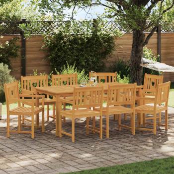 ARDEBO.de - Gartenstühle 8 stk. Natur Massives Akazienholz
